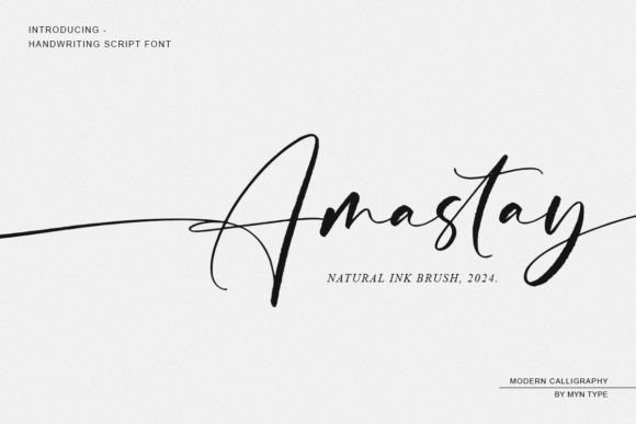 Amastay: The Organic Cursive Font for Authentic Branding