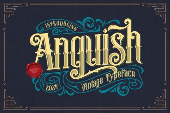 Anguish: A Blackletter Typeface for Bold Vintage Projects