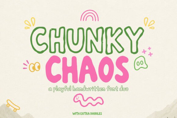 Chunky Chaos: Unleash Vibrant Energy in Your Designs