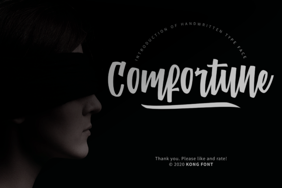 Comfortune: A Playful Handwritten Font for Creative Projects