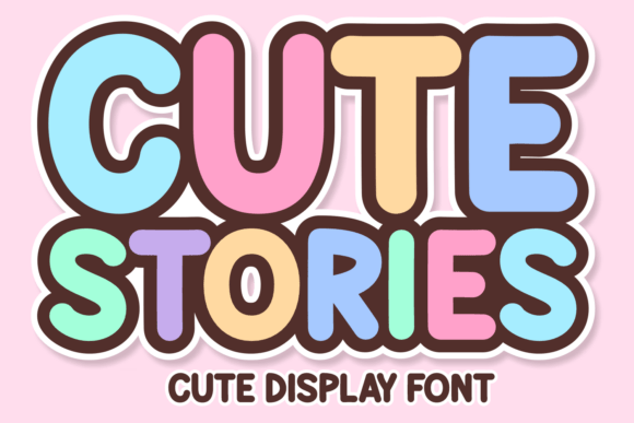 Cute Stories: A Groovy Display Font for Modern Creatives