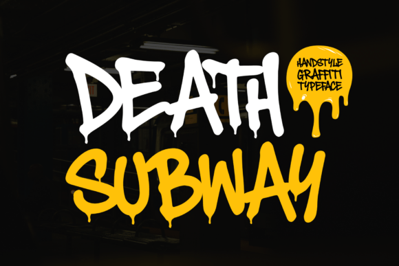 Death Subway Graffiti: Raw Urban Energy for Your Designs