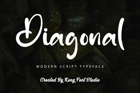 Diagonal: A Modern Handwritten Script for Dynamic Designs