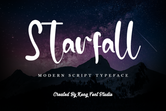 Discover Starfall: A Modern Handwritten Script Font for Your Designs