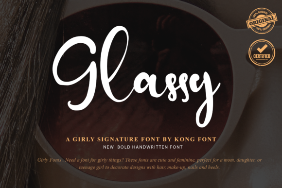 Glassy: The Handwritten Script Font for Modern Creatives