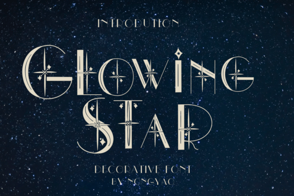 Glowing Star: A Decorative Font for Personal Touches