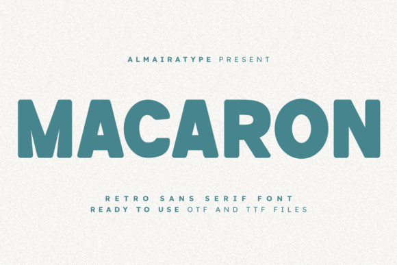 Macaron: A Bold Retro Sans Serif for Modern Brands