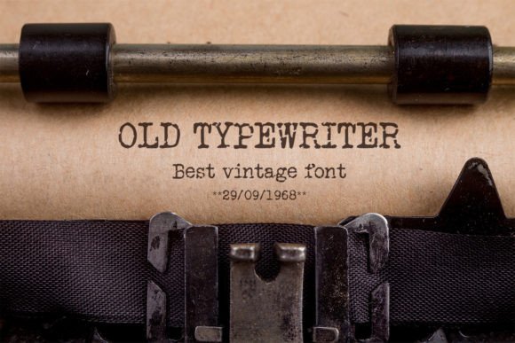 Old Typewriter: A Font with Character and Purpose