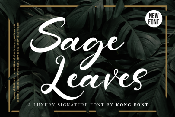 Sage Leaves Font: A Playful Handwritten Script for Modern Designs