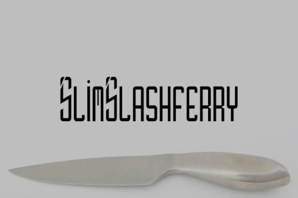 Slim Slashferry: A Display Font for Modern, Elegant Designs