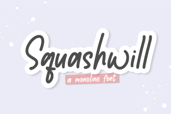 Squashwill: The Playful Script Font That Dances on Your Designs