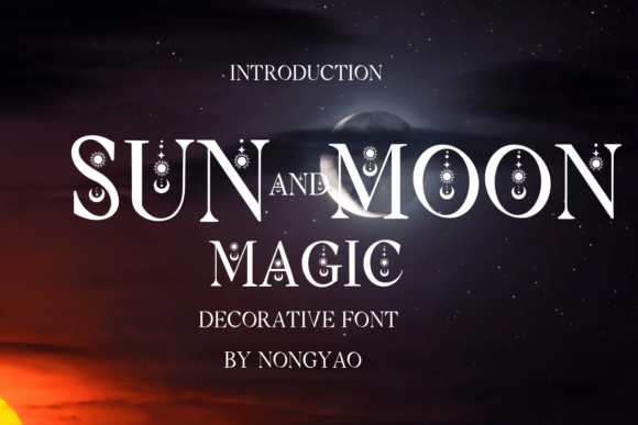 Sun and Moon Magic: Celestial Serif for Mystical Branding