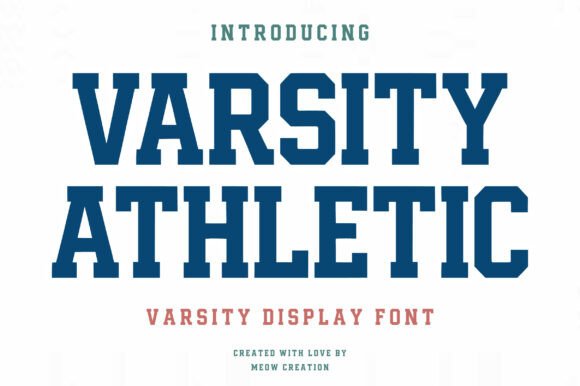 Varsity Athletic: The Bold Typeface for Team Spirit