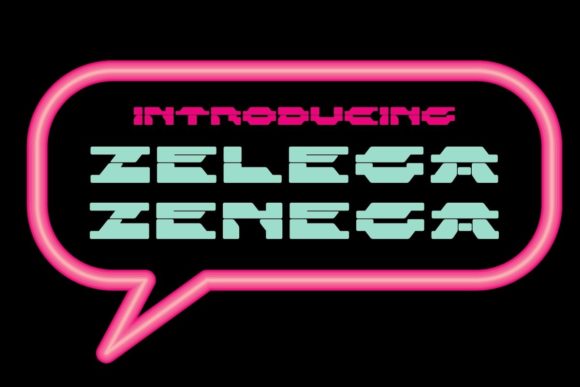 Zelega Zenega: A Futuristic Typeface for Bold Visuals
